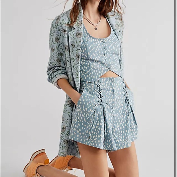 Free People Bennett Set Cloud Blue Combo - Picture 3 of 5